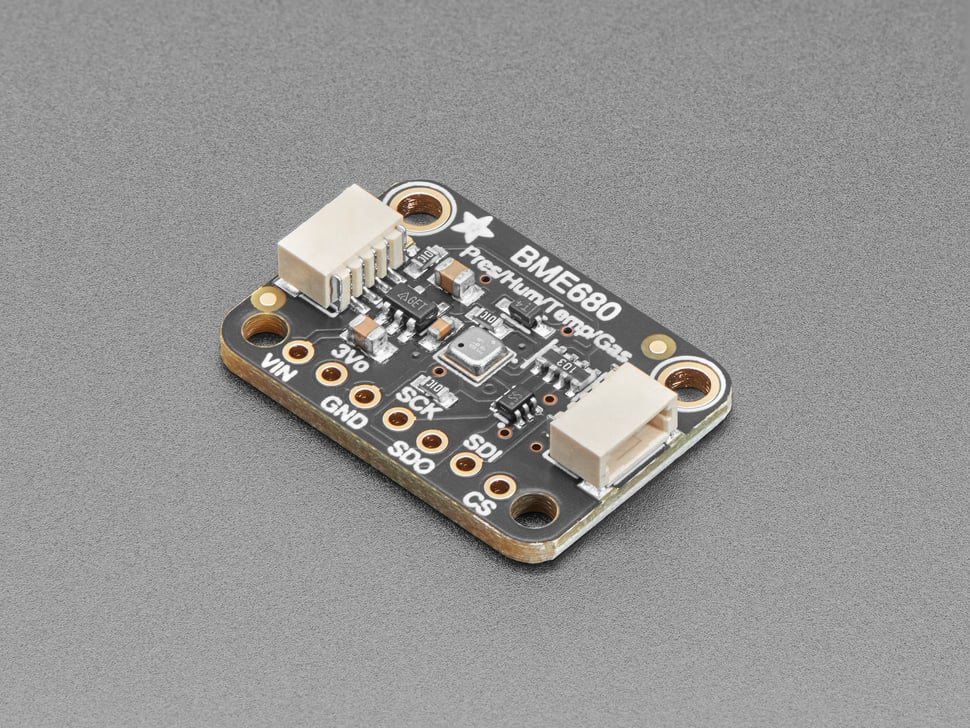 Adafruit breakout board carrying a Bosch BME680 environmental sensor